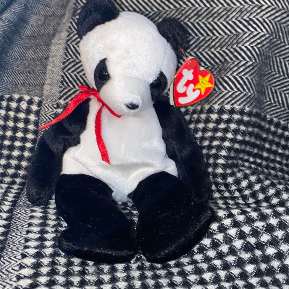 TY BEANIE Babies FORTUNE PANDA BEAR